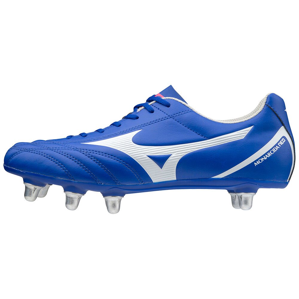 Mizuno Women's Monarcida Neo Rugby SI Rugby Boots Blue/White (R1GA207025-ZPF)